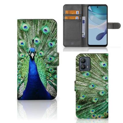 Motorola Moto G53 | Telefoonhoesje | Met pasjeshouder | Pauw Motorola Moto G53 | Telefoonhoesje | Met pasjeshouder | Pauw