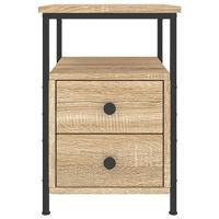 Nachtkastjes 2 st 34x35,5x50 cm sonoma eikenkleurig - thumbnail