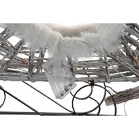 Kerstversiering DKD Home Decor Rendier en slee Wit vlechtwerk Rendier 75 x 20 x 53 cm - thumbnail