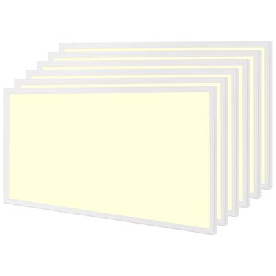 LED Paneel 30x60 6 Pack - Velvalux Lumis - LED Paneel Systeemplafond - Warm Wit 3000K - 24W - Inbouw - Rechthoek - Wit - Flikkervrij