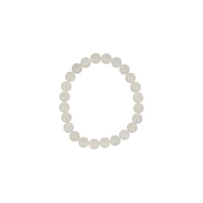 Edelsteen Armband Witte Jade Powerbead