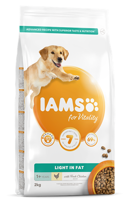 Iams for Vitality Adult Light hondenvoer 12 kg
