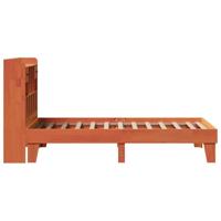 Bedframe zonder matras massief grenenhout wasbruin 75x190 cm - thumbnail
