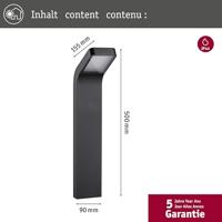 Paulmann 94746 Kulma Poller anthrazit Wegverlichting LED 7.5 W Antraciet - thumbnail