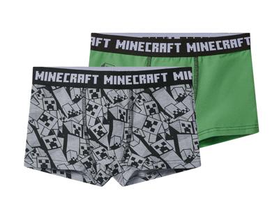 Set van 2 kinder boxers (groen/grijs, 134/140)