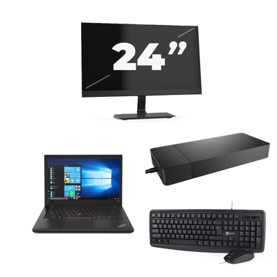 Lenovo ThinkPad A485 - AMD Ryzen 5 2500U - 14 inch - 8GB RAM - 256GB SSD - Windows 10 + 1x 24 inch Monitor Lenovo ThinkPad A485 - AMD Ryzen 5 2500U - 14 inch - 8GB RAM - 256GB SSD - Windows 10 + 1x 24 inch Monitor