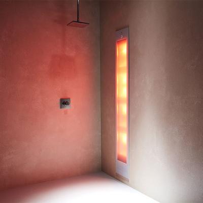 Sunshower Deluxe - Inbouw - Infrarood + Uv - 32 x 187 x 17 cm - Wit