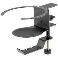 SpeaKa Professional SP-HCH-120 Koptelefoonhouder Geïntegreerde kabelvoering Zwart - thumbnail