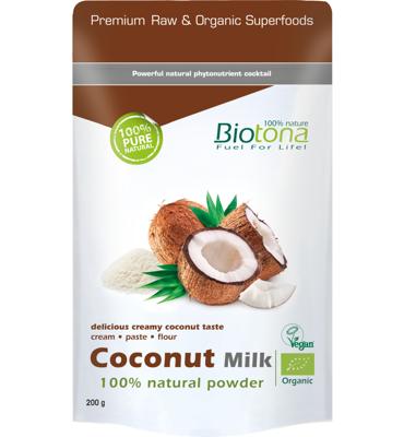 Biotona Coconut milk powder bio 200 Gram Biotona Coconut milk powder bio 200 Gram
