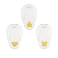 Vaessen Creative • figuurpons set beer hart vlinder small 3st - thumbnail