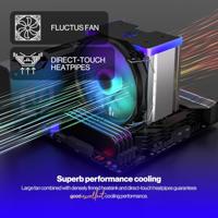 endorfy Fortis 5 ARGB CPU-koellichaam met ventilator AMD AM5, AMD AM4, AMD AM3+, AMD AM2+, AMD FM2+, AMD FM1, Intel LGA 1700, Intel LGA 1200, Intel LGA 1150, - thumbnail