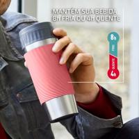 Tefal Travel Mug Easytwist Isoleerbeker 0.36L Koraalrood - thumbnail