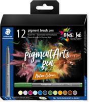 Staedtler pigment brush pen Nature Colour 371 C12-3 Fineliner Gekleurd, Natuur 12 stuk(s) - thumbnail