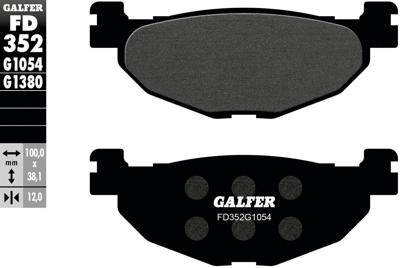 GALFER remblokken "fd352" brake pad fd352 g1054 organic standard