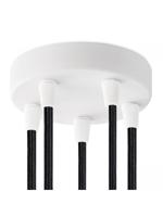 Light depot - plafondkap metaal 5 lichts - wit - Outlet - thumbnail