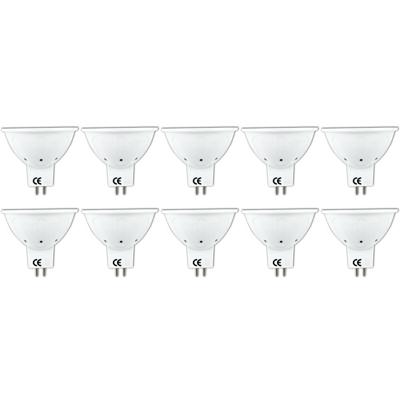 LED Spot 10 Pack - Aigi Firona - GU5.3 MR16 Fitting - 6W - Helder/Koud Wit 6400K - 12V