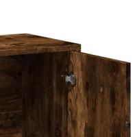 Dressoir 60x31x70 cm bewerkt hout gerookt eikenkleurig - thumbnail