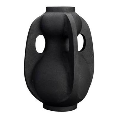 Dutchbone Vaas 'Thiago' 38cm hoog, kleur Zwart
