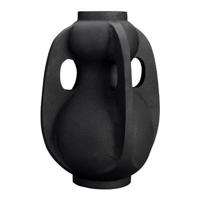 Dutchbone Vaas 'Thiago' 38cm hoog, kleur Zwart - thumbnail