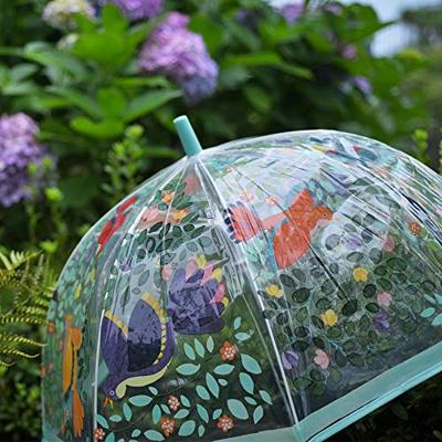 Bloemen en Vogels Paraplu - DJECO blauw - thumbnail