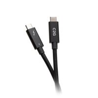 C2G 2,5 ft (0,8 m) Thunderbolt™ 4 USB-C actieve kabel 40 Gbps overdrachtssnelheden, 100 Watt voeding en 4K-video (0,8 M, zwart) - thumbnail
