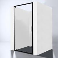 Nisdeur Best Design Baron 90x200 cm Nano Glas 8 mm Mat Zwart - thumbnail