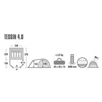 High Peak Tessin 4.0 tent - thumbnail