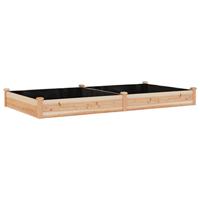 VidaXL Plantenbak verhoogd met voering 240x120x25 cm massief vurenhout - thumbnail