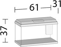 Juwel aquarium Primo 60 met filter zwart Juwel Gebr. de Boon - Gebr de boon - thumbnail