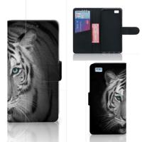Huawei Ascend P8 Lite | Telefoonhoesje | Met pasjeshouder | Tijger - thumbnail