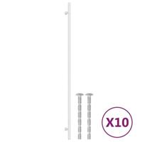 VidaXL Handvatten 10 st 480 mm roestvrij staal zilverkleurig - thumbnail