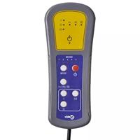 Massagestoel fluweel wijnrood - thumbnail