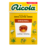 Ricola gember sinaasappelmunt doosje (20x 50gr) - thumbnail