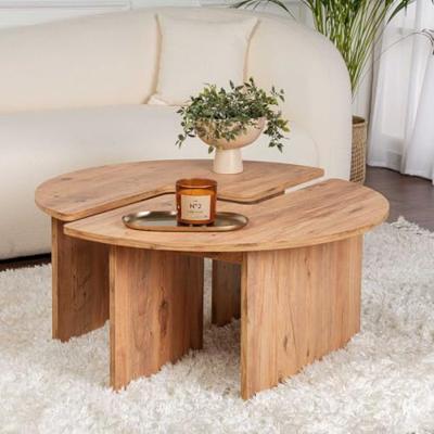 Salontafel - MOIRA - Rond - Atlantische den - 90 x 90 x 41 cm