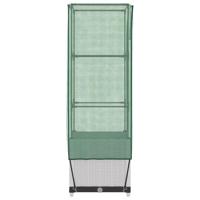 VidaXL Plantenbak verhoogd met kashoes 40x40x139 cm rattanlook - thumbnail