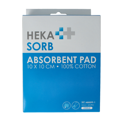 Absorberend verband 10x10cm steriel 10 Stuks