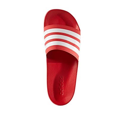 Badslippers Adilette Cloudfoam Rood Wit