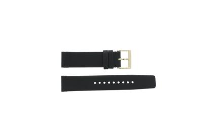 Horlogeband Marc by Marc Jacobs MBM1264 Leder Zwart 20mm