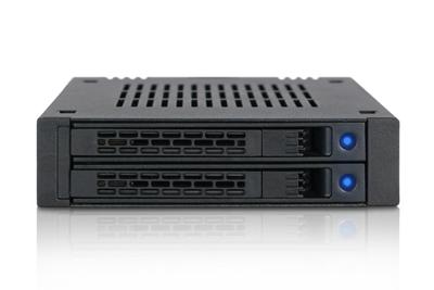 Icy Dock MB742SP-B 2x2,5 SATA mobile rack voor externe 3,5