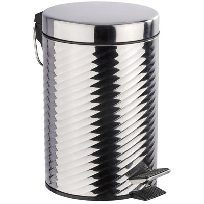 Wenko Pedaalemmer Spiro 3 Liter 22 X 26 Cm Rvs Chroom Wenko Pedaalemmer Spiro 3 Liter 22 X 26 Cm Rvs Chroom