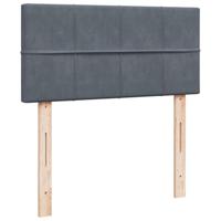 Boxspring met matras fluweel donkergrijs 1-persoons (alleen AU) - thumbnail