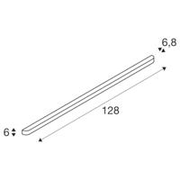 SLV Led armatuurArlina 128cm Up - Down metaalgrijs - 1002240 - thumbnail