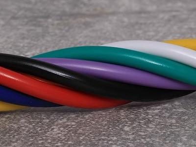 Quadrios 22CW003 Assortiment draden 1 x 0.34 mm² Wit, Blauw, Bruin, Oranje, Groen, Geel, Grijs, Violet, Zwart, Rood 1 set(s)