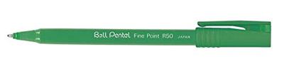 Pentel Roller Ball R50/R56 groen, medium schrift
