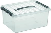 Sunware Q-line box 15 liter transp/metaal - thumbnail