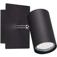 Mat Zwarte Vierkante LED Wandspot - GU10 Fitting - Aluminium - thumbnail