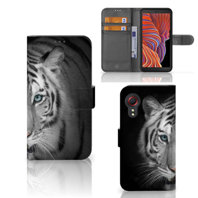 Samsung Galaxy Xcover 5 | Telefoonhoesje | Met pasjeshouder | Tijger