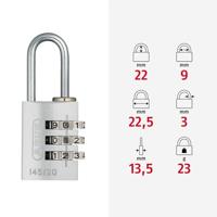 Abus cijferslot 145/20 zilver - thumbnail