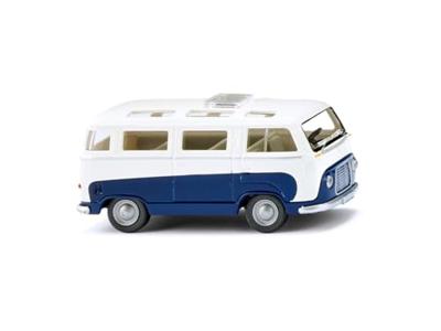 Wiking 028997 H0 Bus Ford FK 1000 panoramabus - saffierblauw/wit