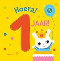 Deltas Hoera! 1 jaar! kartonboek - thumbnail